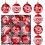 Weihnachtskugeln, rot, bruchsicher, 60 mm, 9 Stück 2