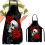 Halloween forklæde kranie design unisex 1 stk. 5