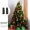 Socle de support pour sapin de Noël noir, 6 pièces 5