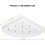 White shower caddy without drilling - Wall-mounted bathroom bracket without marks - Multifunctional storage rack - Support 5