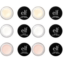 e.l.f. Cosmetics Putty Primer Trio, Includes Poreless Putty, Matte Putty & Luminous Putty, Travel Size, 0.14 Oz (4g) Each, 0.14 ounces (Pack of 2)