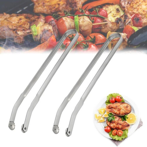 Λαβίδα για λουκάνικα BBQ με ρόδες, μακριές λαβίδες BBQ από ανοξείδωτο ατσάλι γ