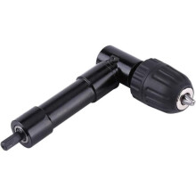 Adaptador de furadeira de ângulo reto - Mandril autoapertante de 10 mm - 90 - Metal - Leve