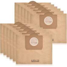 10 stofzuigerzakken voor Karcher 6.959-130.0 (WD 3, WD 3 P en WD 3 Premium) Papieren zakken Filter A 2201/2204/2504