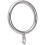 60 gardinringar - Innerdiameter 38 mm - Duschdraperi - Strykjärn - Gardinringar - Silver - Ring 1