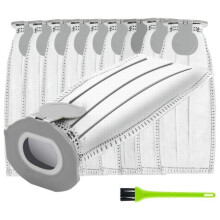 Sacos para aspirador de pó Vorwerk Kobold VK7/FP7 - Pacote com 10 unidades + escova, não tecido, alta filtragem