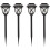 Solcellelamper - Sæt med 4 - Varmhvide LED'er - Solcellehavelamper - Solcellehavebelysning - Udendørsbelysning 1