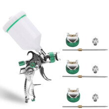 Hengda HVLP -maaliruiskupistooli, 600 ml:n tilavuus, 1,4 mm-1,7 mm-2,0 mm:n suuttimet, 3 kokoa, ammattimainen ja tehokas