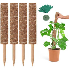 4-delt udvidelig skumpind - monstera skumpind - Monstera og Pothos klatrestativ - 5x40cm havestøtte -