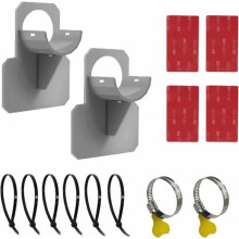 Suporte para Mangueira de Piscina - 2 Unidades - Impede que a Mangueira Caia - Diâmetro 26-38 mm - Cinza