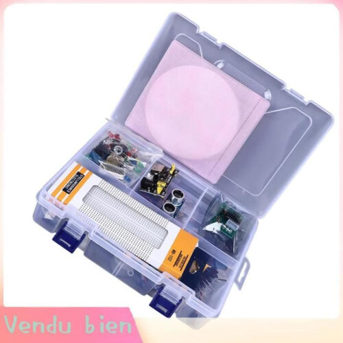 Kit componente electronice Garosa, kit electronic de pornire, placă de test 830, rezistență LED, temperatură, sunet, proiector
