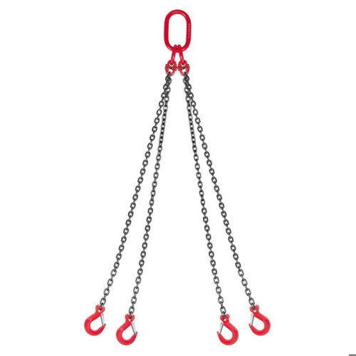 Αλυσίδα ανύψωσης VEVOR 4-κλώνων με γάντζους - 6 mm x 1,5 m - Χωρητικότητα φορτίου 2