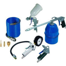Kit de acessórios MICHELIN de 8 peças para qualquer compressor montado em tanque.