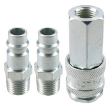 Conexão fêmea XF PCL com adaptadores de ar macho e fêmea BSP de 1/4"