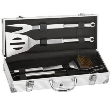 Conjunto de talheres para churrasco - estojo para churrasco com talheres