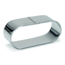 Baking mold - PATISSE - Mini slipper mold - Stainless steel - 11 cm - Silver