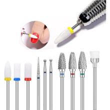 10pcs Nail Drill Bits, Professional Electric Nail File Bits, for Sharpening, Grinding, Grooming, Trimming, Smoothing
