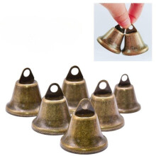Set aus 10 Vintage-Handglocken, Tempelglocken, Metallglocken, klar klingenden Kuh- und Schafglocken zur Verlustprävention, Glocken von