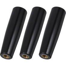 Sett med 3 bakelitt grillhåndtak M10x100 mm roterende, varmebestandige, for spyd og gafler