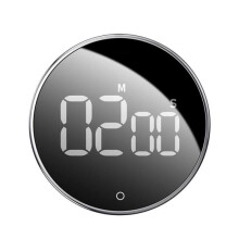 Cronômetro - Temporizador de Cozinha - Ampulheta Digital - Preto - Material ABS - Cronômetro