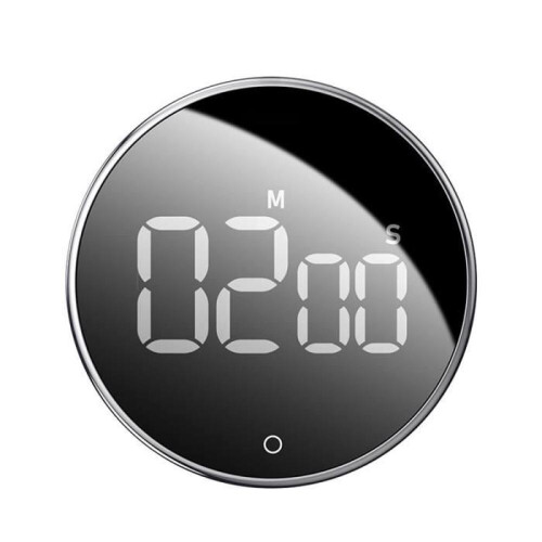 Timer - Kitchen Timer - Digital Hourglass - Black - ABS Material - Stopwatch