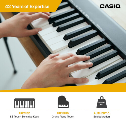 Casio Casio CDP-S110BK Digital Piano with 88 Weighted Keys, Black 2