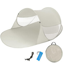 CORT DE PLAJĂ - TECTAKE - Cort de plajă ANGELIKA + accesorii și geantă de transport incluse 245 x 145 x 95cm - Gri