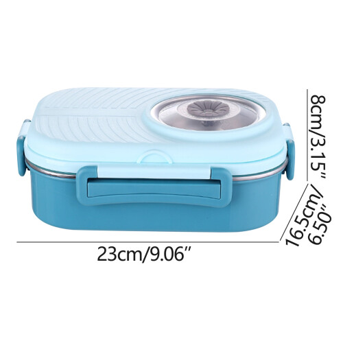 Stainless Steel Bento Box 3-Compartment Leak-Proof Insulated 2