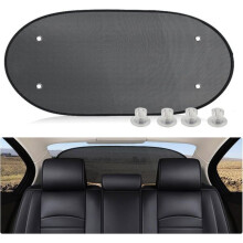 Protetor solar para vidro traseiro de carro, protetor solar para carro infantil, protetor solar dobrável para vidro traseiro de carro com ve