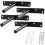 Invisible shelf bracket - Not specified - 4 pieces - Black - Metal - Easy assembly 1