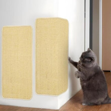 Klösträ för katt - 2 delar - Naturlig sisal - Stor - Halkfri botten