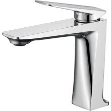 Bathroom sink faucet, single handle, single-hole deck-mounted basin tap, available in multiple colors