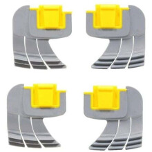 Bassengskrubbebørster - Pakke med 4 - Sentrifugalsyklon - R0714400 - Kompatibel med Zodiac MX8 Elite