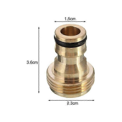 Kitchen Tap Connector, Solid Brass Universal Design for Garden Hose, Leak-Free Seal 1