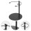 Floral Bouquet Riser Iron Stand, Adjustable Height Circular Base for Flower Display 5