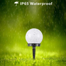 Set mit 6 solarbetriebenen LED-Lichtkugeln, wasserdicht, Außenbeleuchtung, ideal für Garten, u