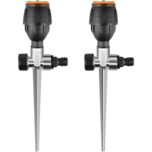 2 stuks tandwielsproeiers, 360 graden automatische sproeier, efficiënte gazonbewatering