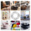 Στρογγυλή βάση πικάπ Lazy Susan 13,8 εκ. από ασημί σίδερο 4