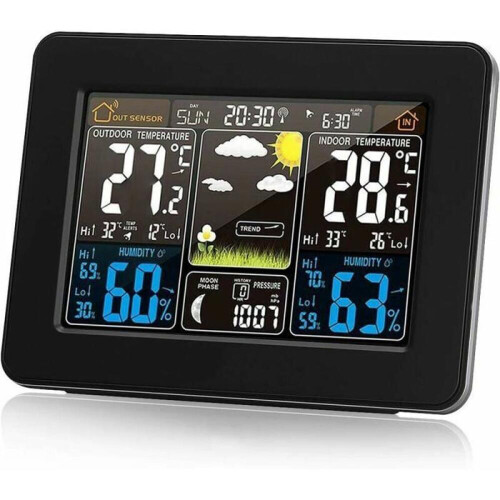 Weerstation - PT3365 - Draadloos - Temperatuuralarm - Buitensensor