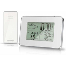Stație meteo - Wireless - Higrometru - Termometru - Ecran LCD cu iluminare din spate