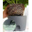 Herb Pot Kitchen Set of 3, Self-Watering Windowsill Planter with Automatic Irrigation System, Grey 4