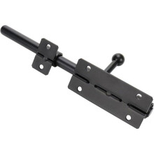 Fechadura para porta de 200 mm - Fechadura para porta de quarto, trinco de aço inoxidável 304 - Trinco preto para porta, fechadura deslizant