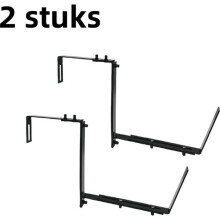 Set mit 2 Blumentopfhaken – Haken für Tor, Gartenlaube, Hof, Garten, Balkon – Verstellbarer Haken für Blumentöpfe...