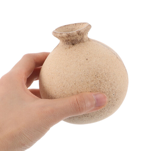Természetes fa barkács mozaik váza 9cm 2