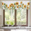 Mantovana per tenda con girasoli gialli 55x18 pollici 4