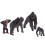 Realistisches Gorilla-Figurenset, 4-teilig 5
