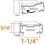 Brackets  Support Brackets for Folding Blinds(4pcs,white) -z 5