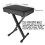 ASelected Keyboard Stool Piano Bench X-Style Padded Folding Piano Benc 2