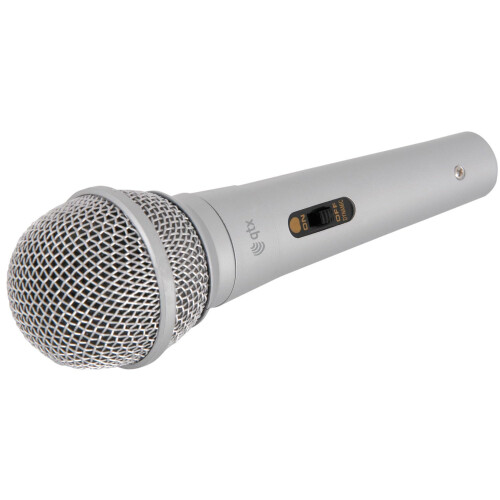 QTX Handheld Dynamic Singing Microphone Silver 1