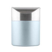 Poubelle de bureau en acier inoxydable 1,5 L